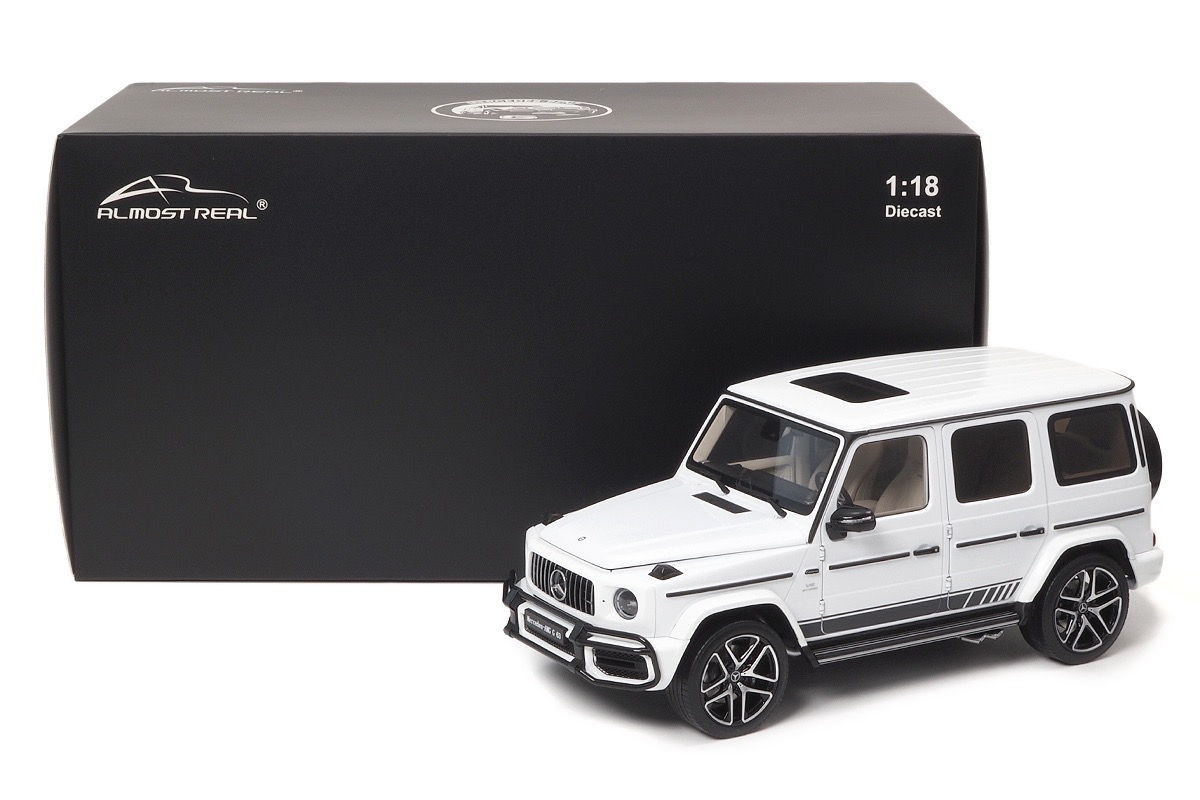 Almost Real 820803 1:18 Mercedes G63 AMG White 2019 Diecast Model