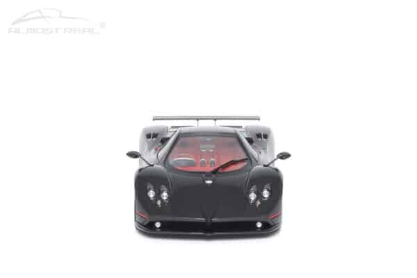 1:18 Pagani Zonda F Gloss Carbon Black with Red Stripe 2015 - Limited Edition Diecast Model - Almost Real