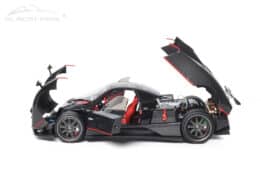 1:18 Pagani Zonda F Gloss Carbon Black with Red Stripe 2015 - Limited Edition Diecast Model - Almost Real