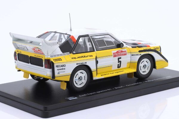 1:24 Audi S1 Quattro No.5 Walter Rohrl Winner San Remo Rally 1985 - Diecast Model