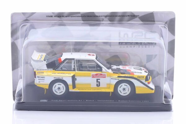 1:24 Audi S1 Quattro No.5 Walter Rohrl Winner San Remo Rally 1985 - Diecast Model 8 1:24 Audi S1 Quattro No.5 Walter Rohrl Winner San Remo Rally 1985 - Diecast Model