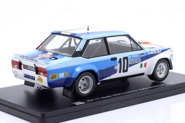 1:24 Fiat 131 Abarth No.10 Walter Rohrl Winner Monte Carlo Rally 1980 World Champion - Diecast Model