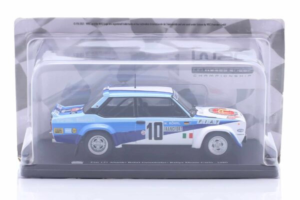 1:24 Fiat 131 Abarth No.10 Walter Rohrl Winner Monte Carlo Rally 1980 World Champion - Diecast Model 8 1:24 Fiat 131 Abarth No.10 Walter Rohrl Winner Monte Carlo Rally 1980 World Champion - Diecast Model