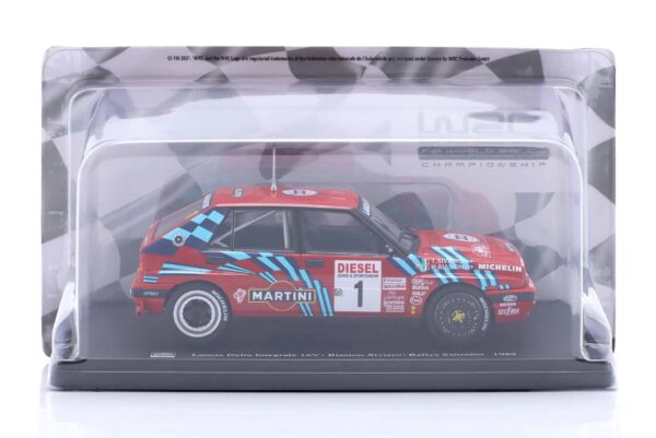 1:24 Lancia Delta Integrale 16V No.1 Miki Biasion Winner San Remo Rally 1989 - Diecast Model 8 1:24 Lancia Delta Integrale 16V No.1 Miki Biasion Winner San Remo Rally 1989 - Diecast Model