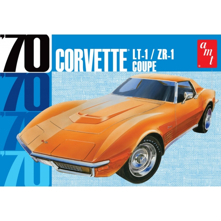 amt - 1:25 chevrolet corvette lt-1/zr-1 coupe 1970