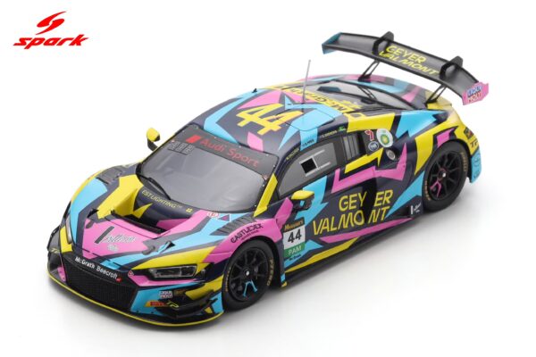 Spark 1:43 Audi R8 LMS EVO II No.44 Geyer Valmont Racing Bathurst 12h 2025 S.Andrews, M.Zalloua, S.Pires (AS086) Limited Edition Resin Model
