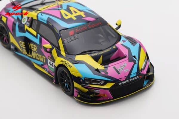 Spark 1:43 Audi R8 LMS EVO II No.44 Geyer Valmont Racing Bathurst 12h 2025 S.Andrews, M.Zalloua, S.Pires (AS086) Limited Edition Resin Model 11 Spark 1:43 Audi R8 LMS EVO II No.44 Geyer Valmont Racing Bathurst 12h 2025 S.Andrews, M.Zalloua, S.Pires (AS086) Limited Edition Resin Model