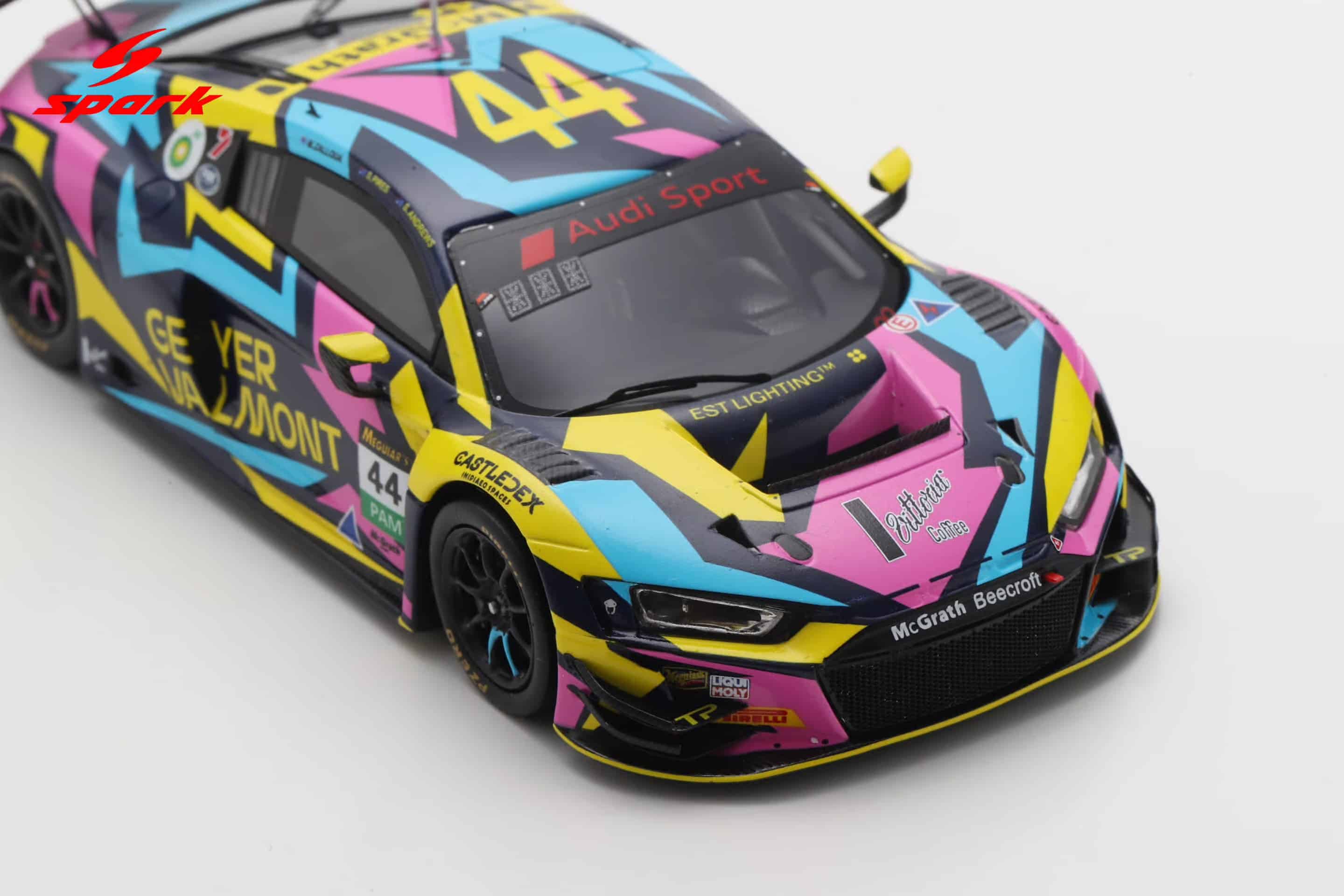 Spark 1:43 Audi R8 LMS EVO II No.44 Geyer Valmont Racing Bathurst 12h 2025 S.Andrews, M.Zalloua, S.Pires (AS086) Limited Edition Resin Model 4 Spark 1:43 Audi R8 LMS EVO II No.44 Geyer Valmont Racing Bathurst 12h 2025 S.Andrews, M.Zalloua, S.Pires (AS086) Limited Edition Resin Model - Image 4