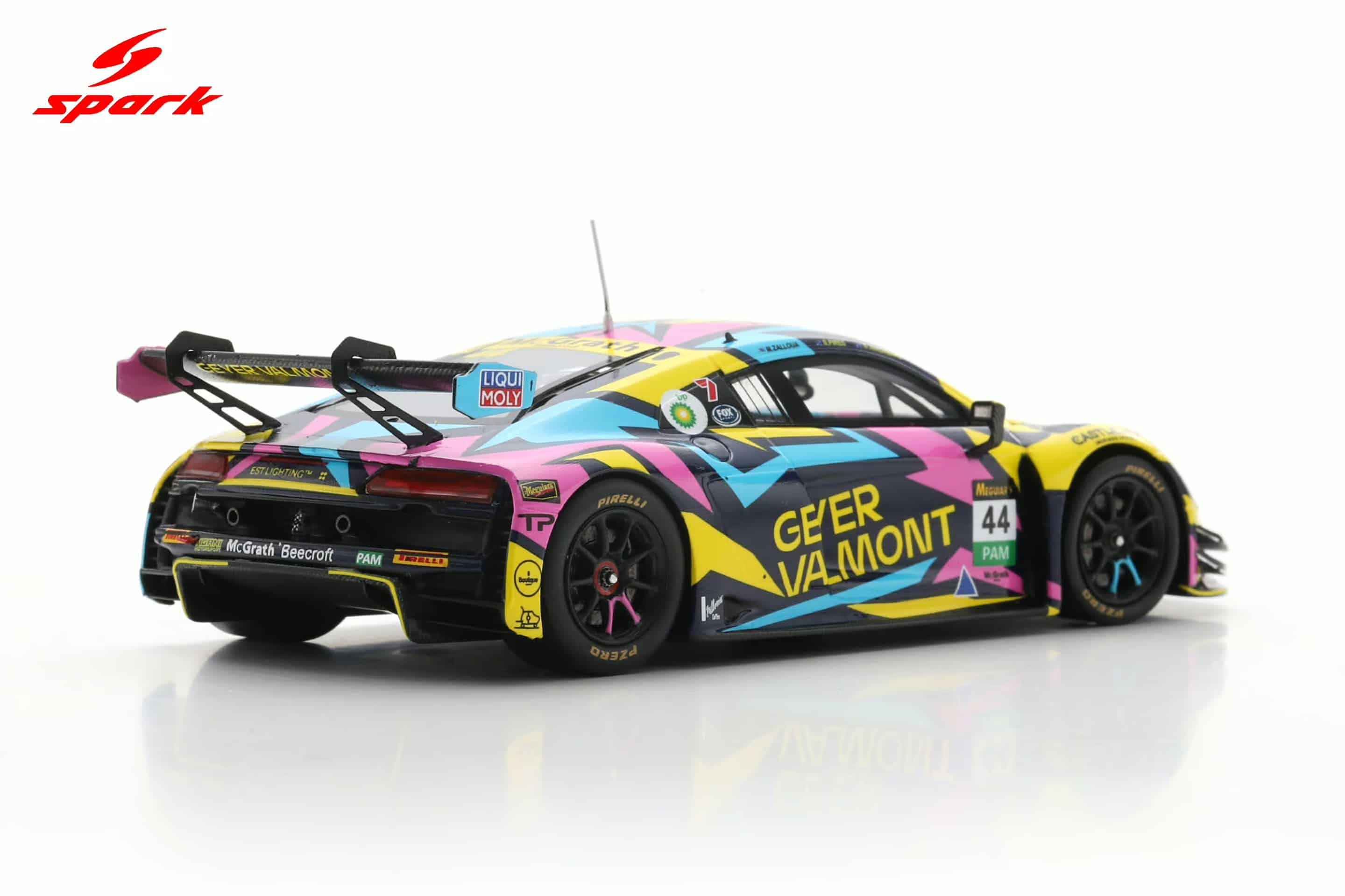 Spark 1:43 Audi R8 LMS EVO II No.44 Geyer Valmont Racing Bathurst 12h 2025 S.Andrews, M.Zalloua, S.Pires (AS086) Limited Edition Resin Model 6 Spark 1:43 Audi R8 LMS EVO II No.44 Geyer Valmont Racing Bathurst 12h 2025 S.Andrews, M.Zalloua, S.Pires (AS086) Limited Edition Resin Model - Image 6