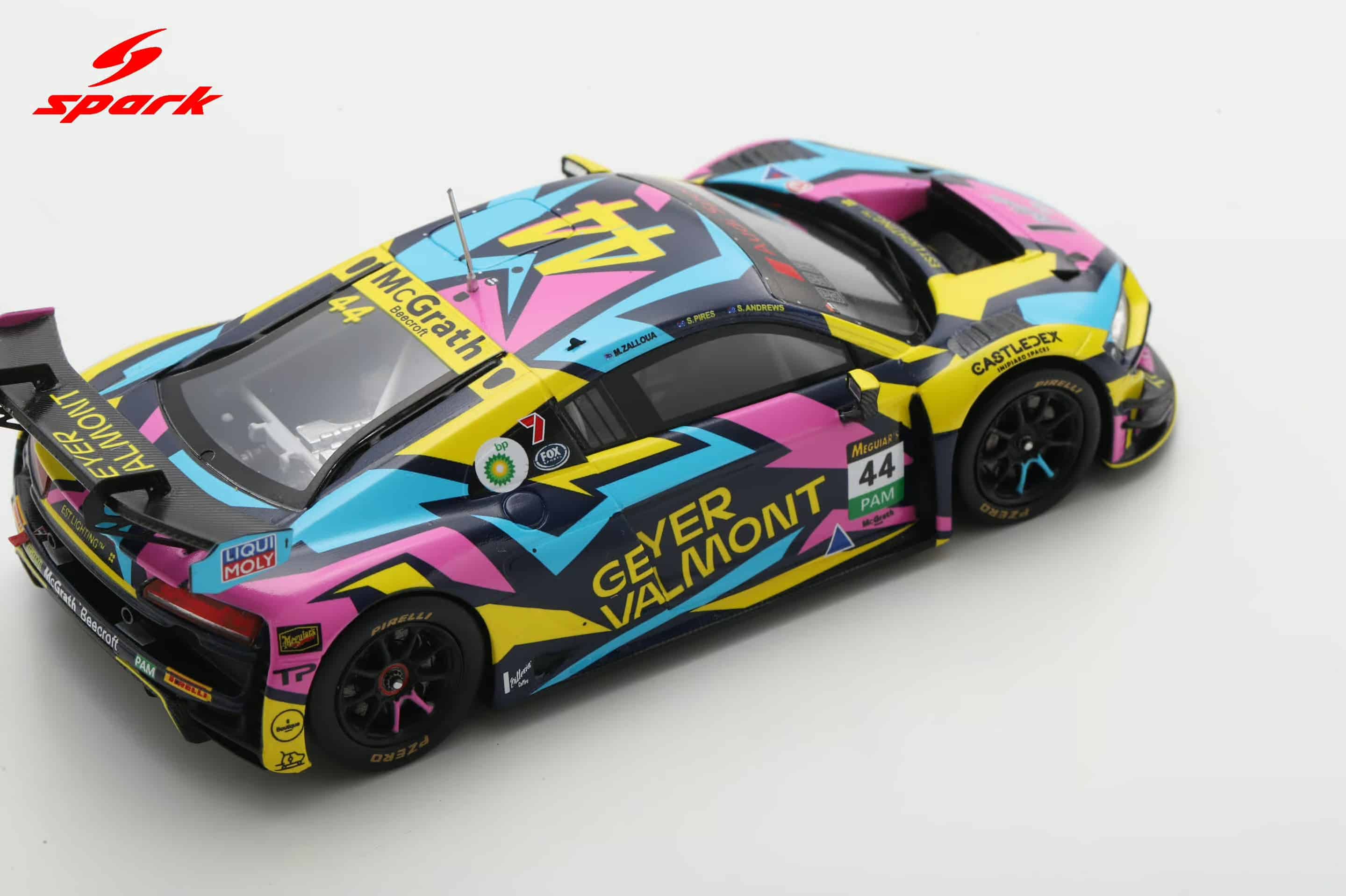 Spark 1:43 Audi R8 LMS EVO II No.44 Geyer Valmont Racing Bathurst 12h 2025 S.Andrews, M.Zalloua, S.Pires (AS086) Limited Edition Resin Model 7 Spark 1:43 Audi R8 LMS EVO II No.44 Geyer Valmont Racing Bathurst 12h 2025 S.Andrews, M.Zalloua, S.Pires (AS086) Limited Edition Resin Model - Image 7