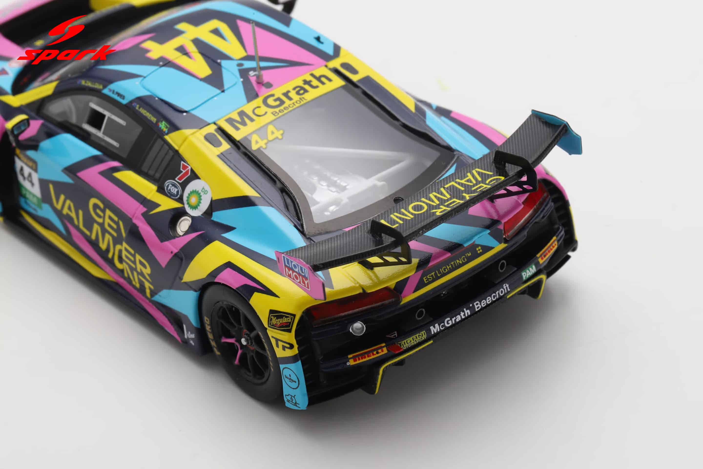 Spark 1:43 Audi R8 LMS EVO II No.44 Geyer Valmont Racing Bathurst 12h 2025 S.Andrews, M.Zalloua, S.Pires (AS086) Limited Edition Resin Model 8 Spark 1:43 Audi R8 LMS EVO II No.44 Geyer Valmont Racing Bathurst 12h 2025 S.Andrews, M.Zalloua, S.Pires (AS086) Limited Edition Resin Model - Image 8