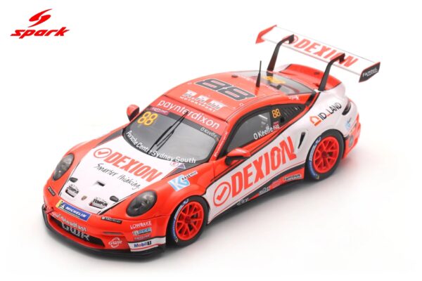 Spark 1:43 Porsche 911 GT3 Cup No.88 Dylan O'Keeffe Porsche Carrera Cup Australia Champion 2025 (AS088) Resin Model
