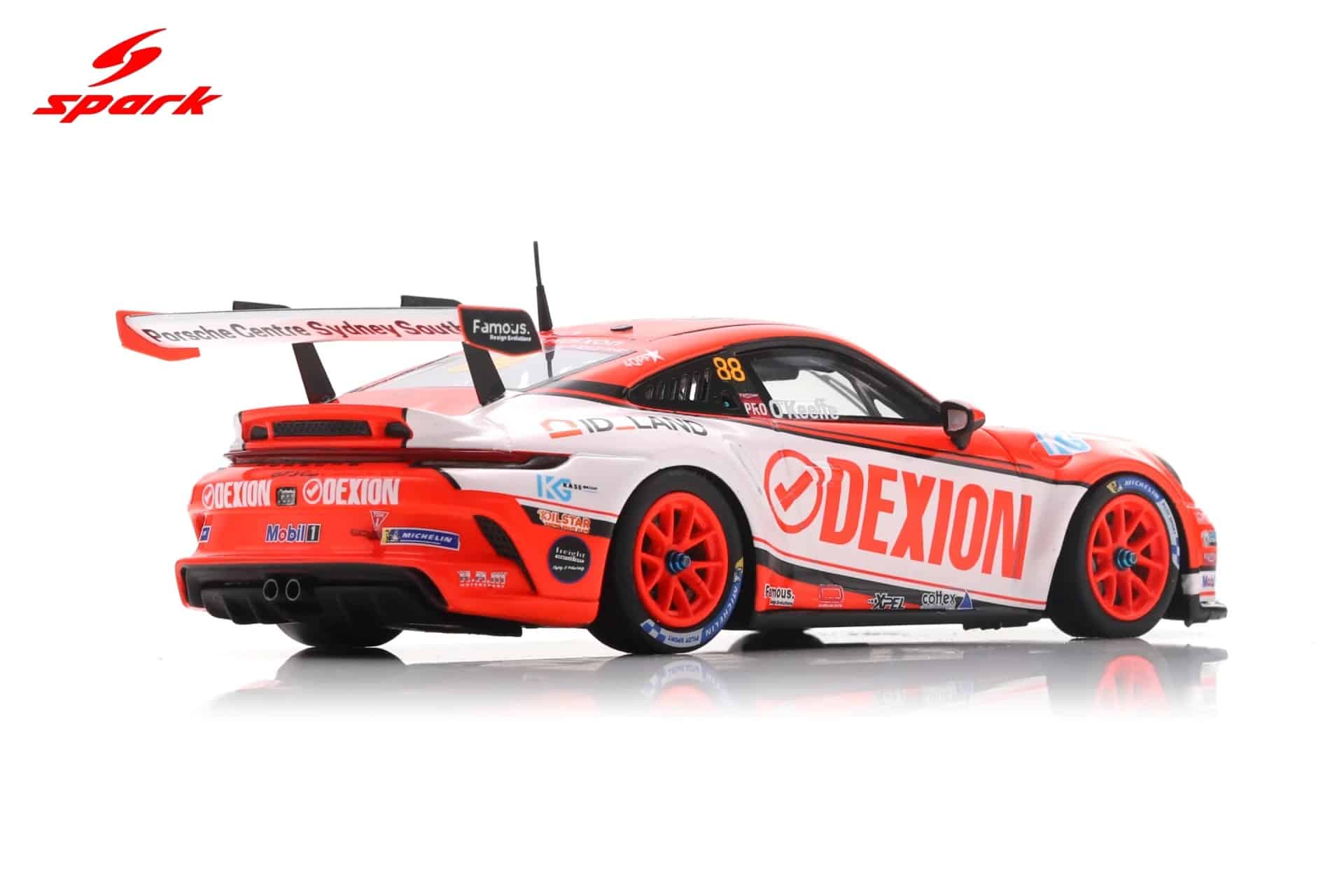 Spark 1:43 Porsche 911 GT3 Cup No.88 Dylan O'Keeffe Porsche Carrera Cup Australia Champion 2025 (AS088) Limited Edition Resin Model 4 Spark 1:43 Porsche 911 GT3 Cup No.88 Dylan O'Keeffe Porsche Carrera Cup Australia Champion 2025 (AS088) Limited Edition Resin Model - Image 4