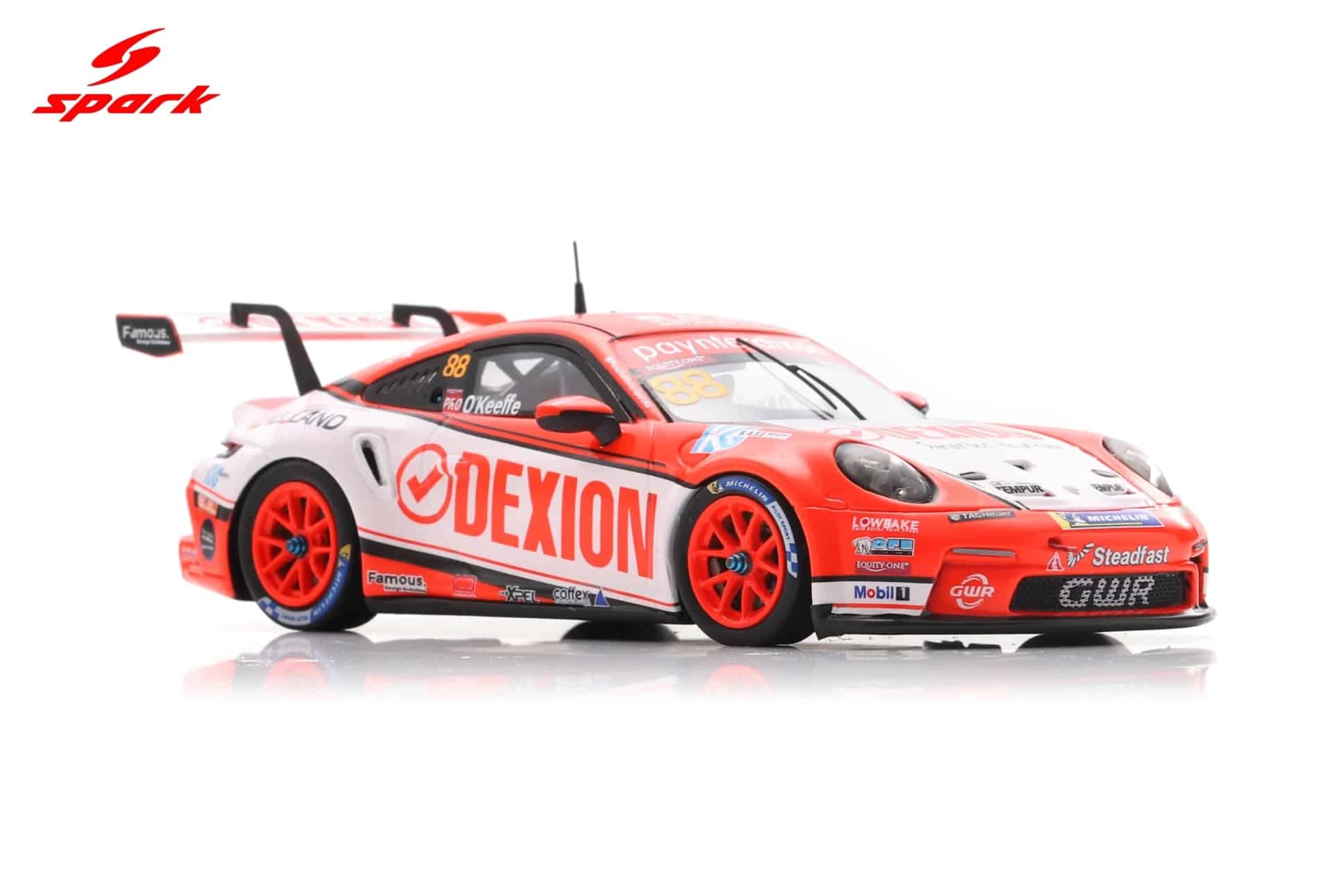 Spark 1:43 Porsche 911 GT3 Cup No.88 Dylan O'Keeffe Porsche Carrera Cup Australia Champion 2025 (AS088) Limited Edition Resin Model 5 Spark 1:43 Porsche 911 GT3 Cup No.88 Dylan O'Keeffe Porsche Carrera Cup Australia Champion 2025 (AS088) Limited Edition Resin Model - Image 5