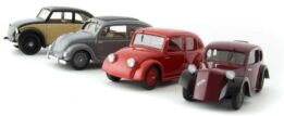 Set 'The road to the people's car' 4pce inc NSU  W17  Tatra Standard