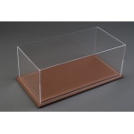 Maranello 1:18 Display Case with Brown Leather Base