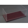 Maranello 1:18 Display Case with Burgundy Leather Base