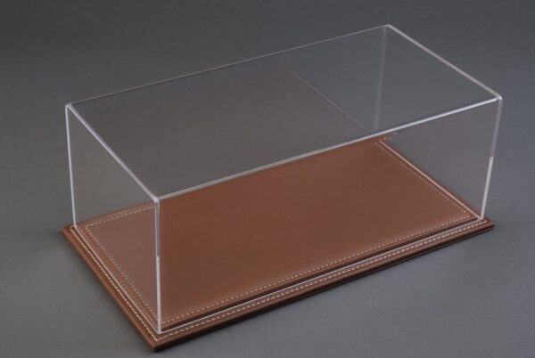 Maranello 1:24 Display Case with Brown Leather Base