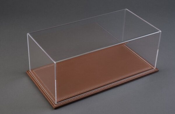 Maranello 1:43 Display Case with Brown Leather Base