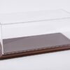 Molsheim 1:18 Display Case with Mahogany Wood Base (Wide Edge)