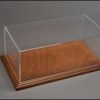 Aichi 1:18 Display Case with Mahogany Wood Base (Narrow Edge)