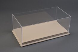 Mulhouse 1:18 Display Case with Beige Leather Base
