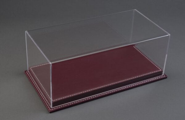 Mulhouse 1:18 Display Case with Burgundy Leather Base