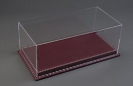 Mulhouse 1:24 Display Case with Burgundy Leather Base