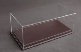 Mulhouse 1:18 Display Case with Dark Brown Leather Base