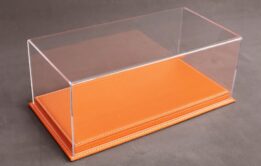 Mulhouse 1:18 Display Case with Orange Leather Base