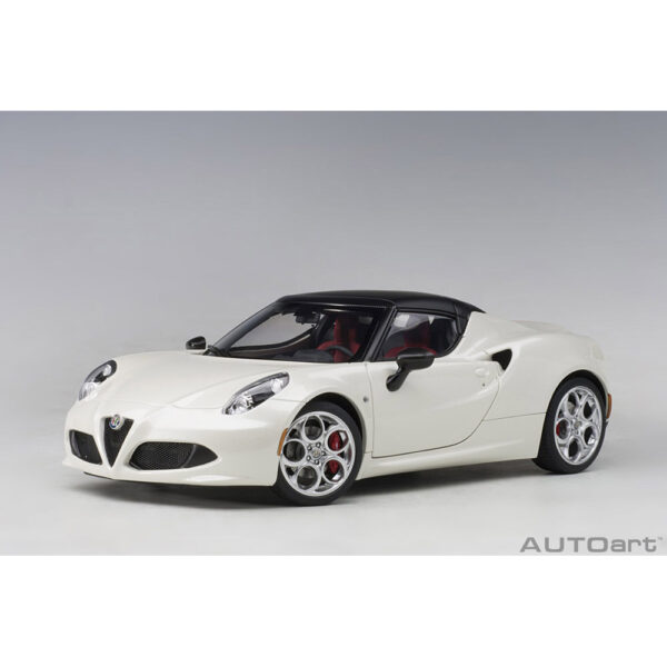 autoart - 1:18 alfa romeo 4c spider (bianco trofeo)
