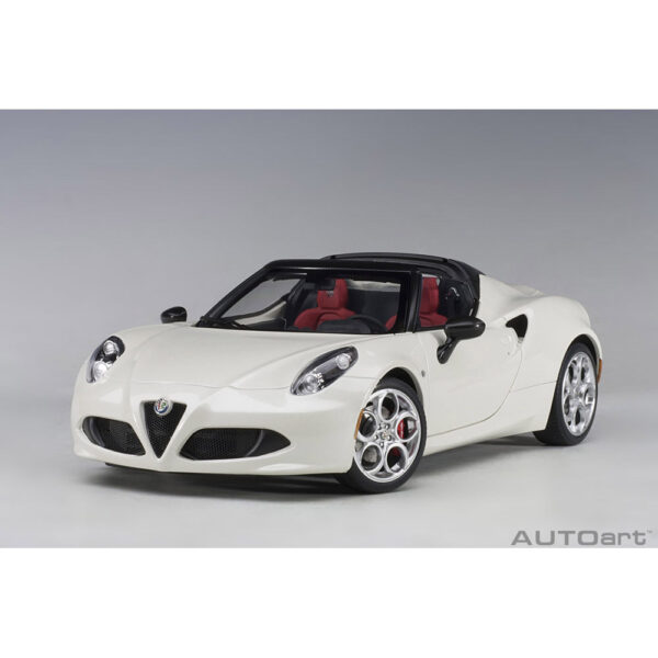 autoart - 1:18 alfa romeo 4c spider (bianco trofeo)