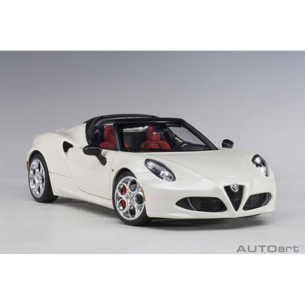 autoart - 1:18 alfa romeo 4c spider (bianco trofeo)