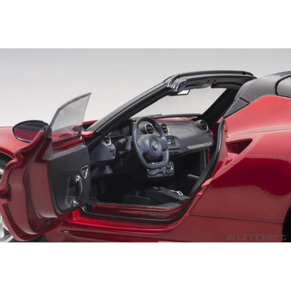 autoart - 1:18 alfa romeo 4c spider (competition red)