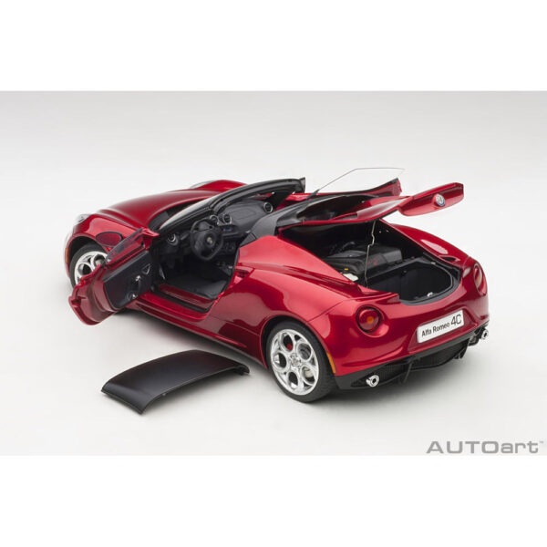 autoart - 1:18 alfa romeo 4c spider (competition red)