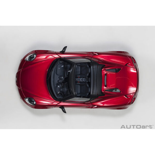 autoart - 1:18 alfa romeo 4c spider (competition red)