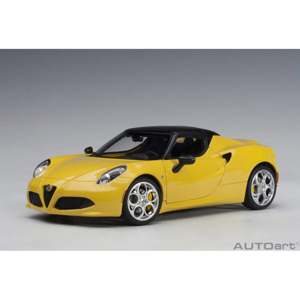 autoart - 1:18 alfa romeo 4c spider (giallo prototipo)