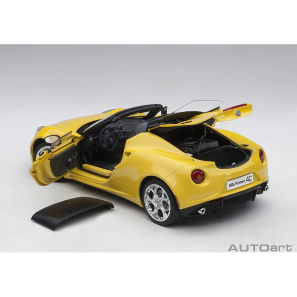 autoart - 1:18 alfa romeo 4c spider (giallo prototipo)