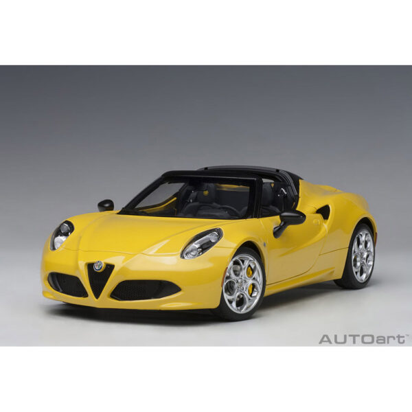 autoart - 1:18 alfa romeo 4c spider (giallo prototipo)