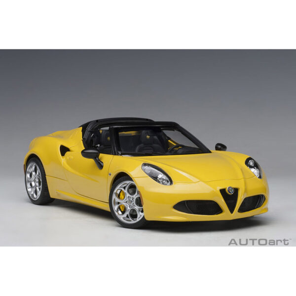 autoart - 1:18 alfa romeo 4c spider (giallo prototipo)