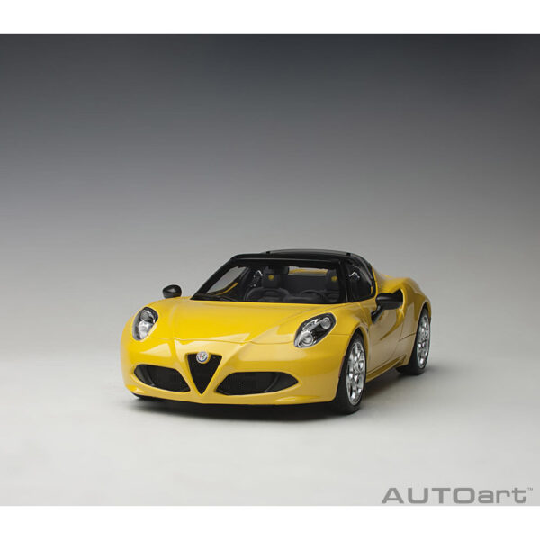 autoart - 1:18 alfa romeo 4c spider (giallo prototipo)