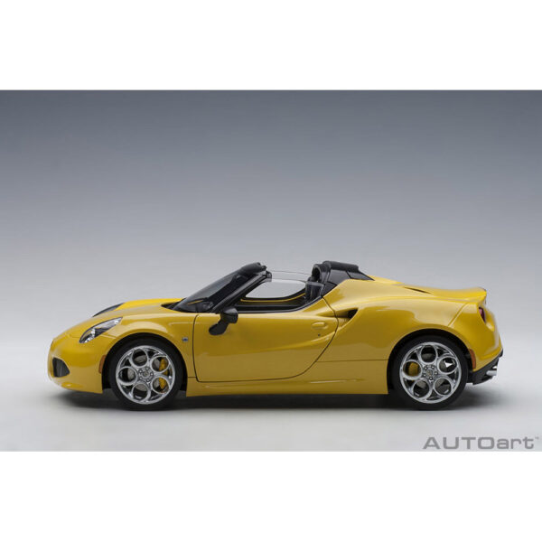 autoart - 1:18 alfa romeo 4c spider (giallo prototipo)