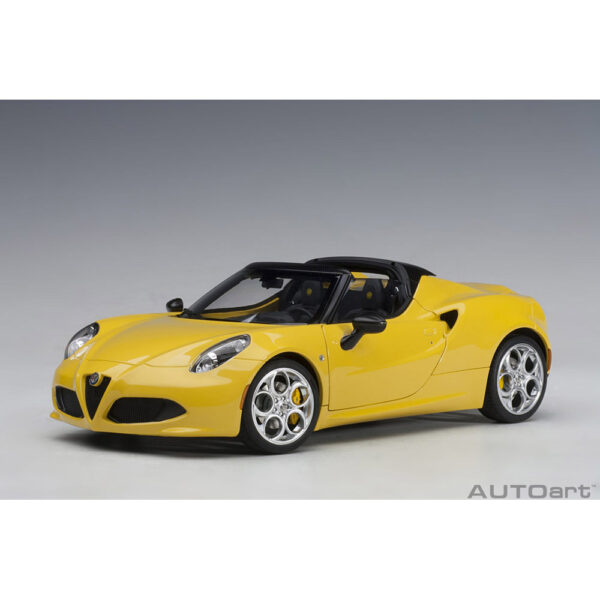 autoart - 1:18 alfa romeo 4c spider (giallo prototipo)