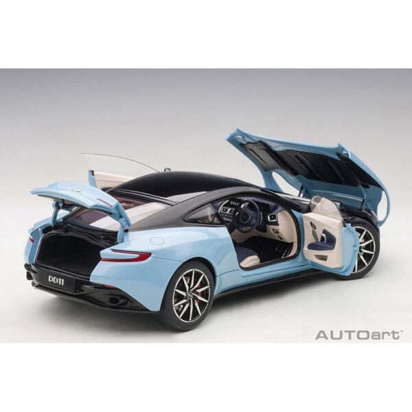 autoart - 1:18 aston martin db11 (q frosted glass blue)