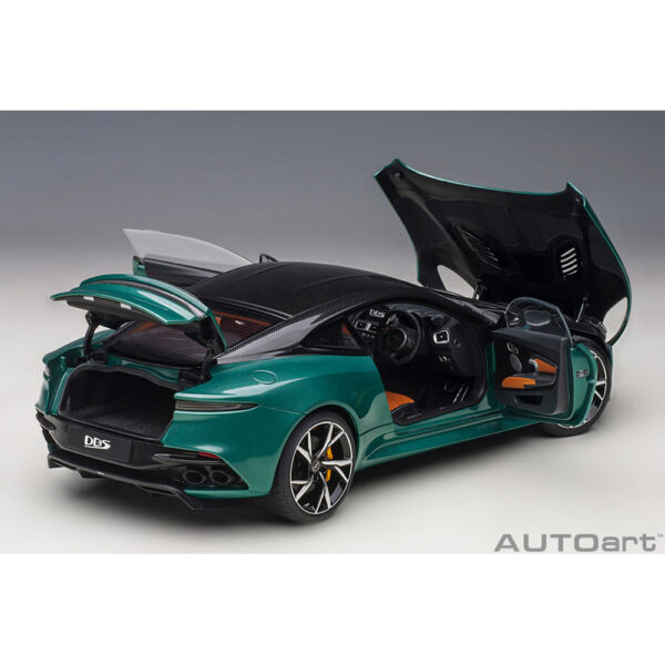 autoart - 1:18 aston martin dbs superleggera (aston martin racing green)
