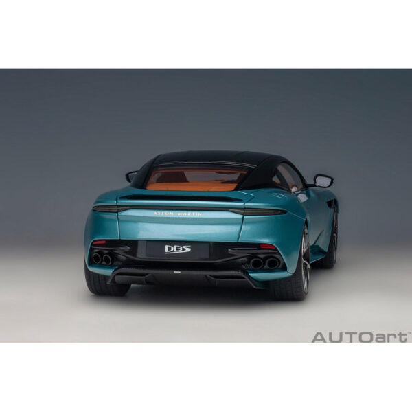 autoart - 1:18 aston martin dbs superleggera (caribbean pearl blue)