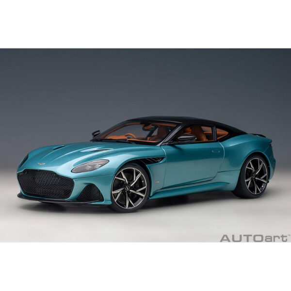 autoart - 1:18 aston martin dbs superleggera (caribbean pearl blue)