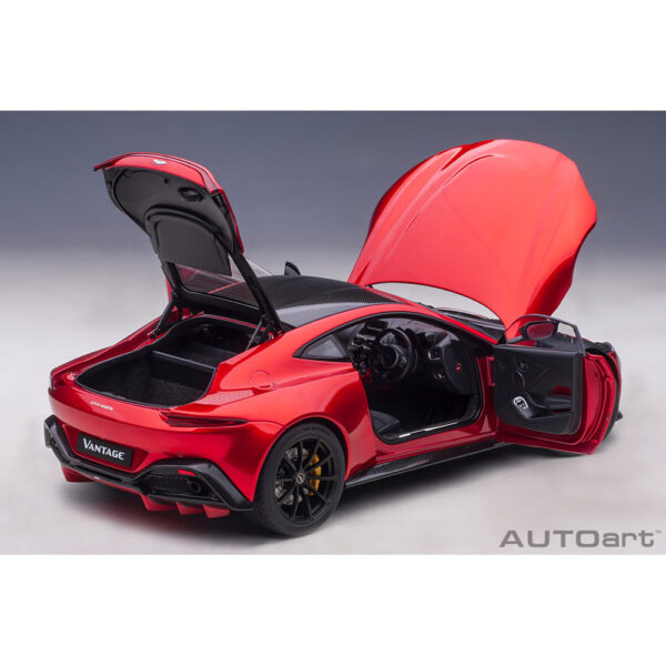 autoart - 1:18 aston martin vantage 2019 (hyper red)