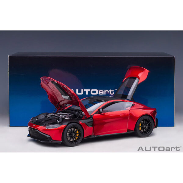 autoart - 1:18 aston martin vantage 2019 (hyper red)