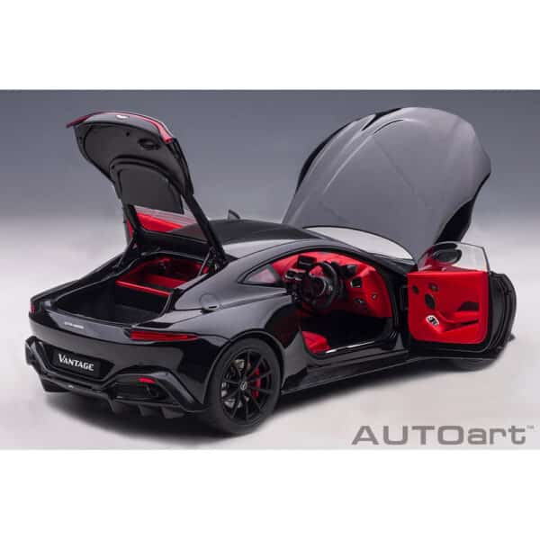 autoart - 1:18 aston martin vantage 2019 (jet black)